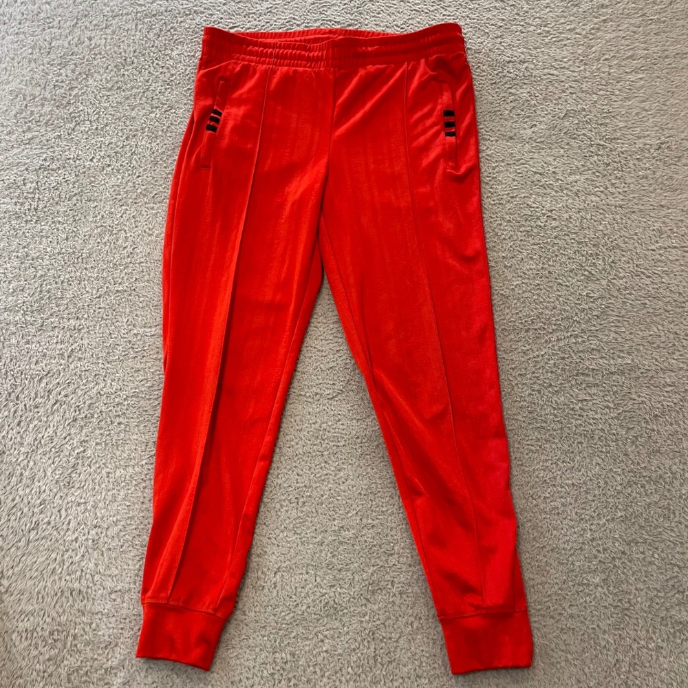 Adidas x Alexander Wang Jogger Track Pants Men XS (34x27) Oversize Red Ankle Zip